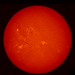 Image of Sun's chromosphere