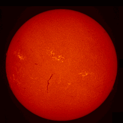 Image of Sun's chromosphere