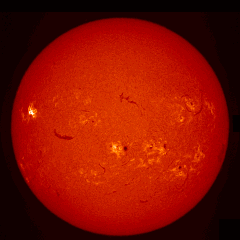 Image of Sun's chromosphere