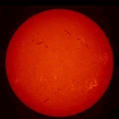 Image of Sun's chromosphere