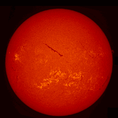 Image of Sun's chromosphere