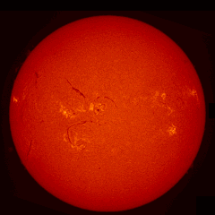 Image of Sun's chromosphere