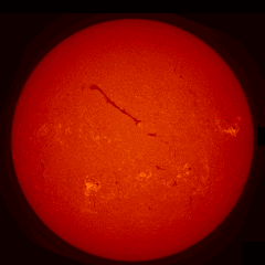 Image of Sun's chromosphere