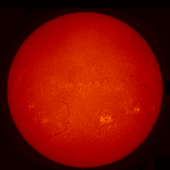 Image of Sun's chromosphere