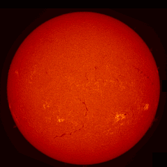 Image of Sun's chromosphere