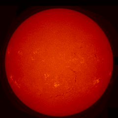 Image of Sun's chromosphere