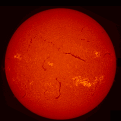 Image of Sun's chromosphere