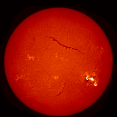 Image of Sun's chromosphere