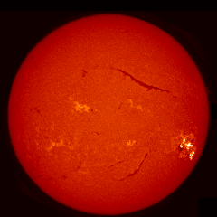 Image of Sun's chromosphere