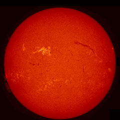 Image of Sun's chromosphere