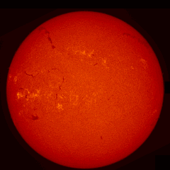 Image of Sun's chromosphere