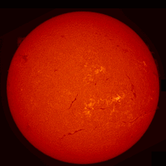 Image of Sun's chromosphere