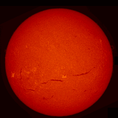 Image of Sun's chromosphere