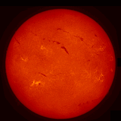 Image of Sun's chromosphere