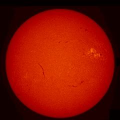 Image of Sun's chromosphere