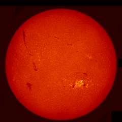 Image of Sun's chromosphere