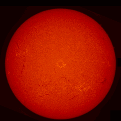 Image of Sun's chromosphere