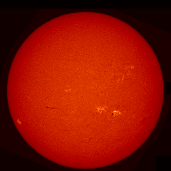 Image of Sun's chromosphere