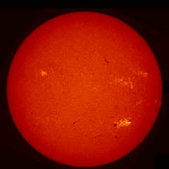 Image of Sun's chromosphere