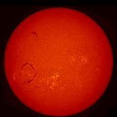 Image of Sun's chromosphere