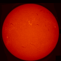 Image of Sun's chromosphere