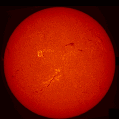 Image of Sun's chromosphere