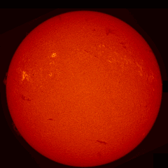 Image of Sun's chromosphere