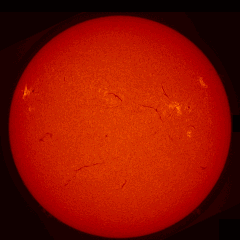 Image of Sun's chromosphere