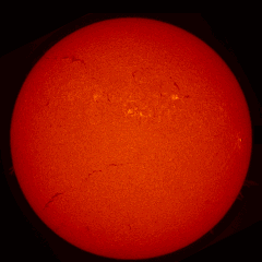 Image of Sun's chromosphere