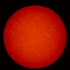 Image of Sun's chromosphere