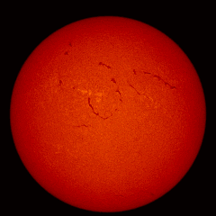 Image of Sun's chromosphere