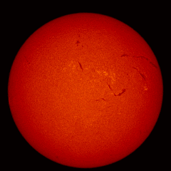 Image of Sun's chromosphere