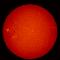 Image of Sun's chromosphere