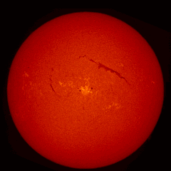 Image of Sun's chromosphere