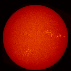 Image of Sun's chromosphere