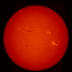 Image of Sun's chromosphere