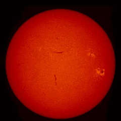 Image of Sun's chromosphere