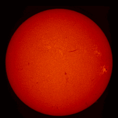 Image of Sun's chromosphere