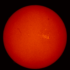 Image of Sun's chromosphere