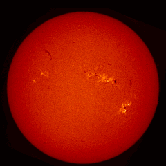 Image of Sun's chromosphere