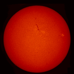 Image of Sun's chromosphere