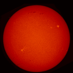 Image of Sun's chromosphere