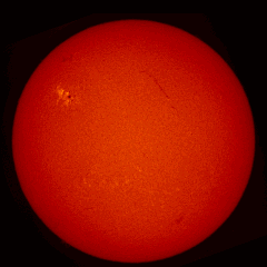 Image of Sun's chromosphere