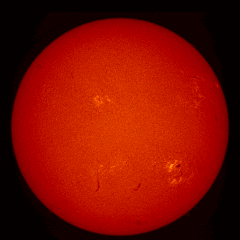 Image of Sun's chromosphere