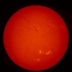 Image of Sun's chromosphere