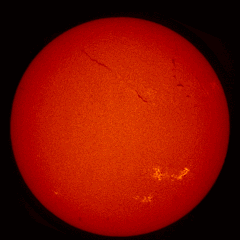 Image of Sun's chromosphere