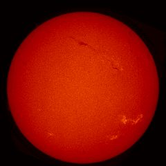 Image of Sun's chromosphere