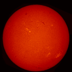 Image of Sun's chromosphere