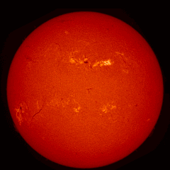 Image of Sun's chromosphere