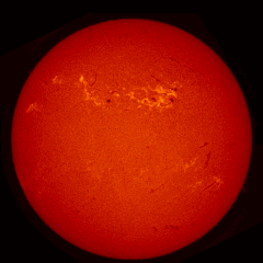 Image of Sun's chromosphere